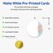 Avery Printable Round Business Cards with Sure Feed Technology, Pre-Printed Floral Design, Matte White, 2" Diameter, Laser & Inkjet Compatible, 120 Total, Great for Branding, Marketing, and Events